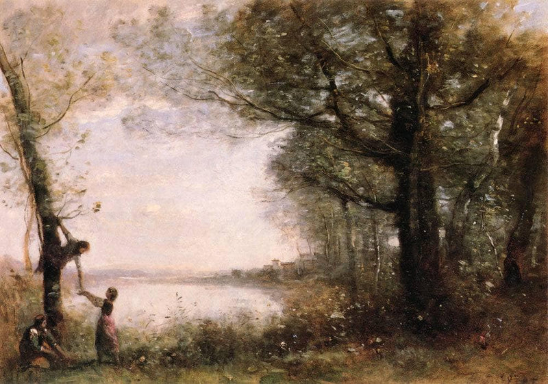 The Little Nest Harriers by Camille Corot — Oil Painting Reproduction