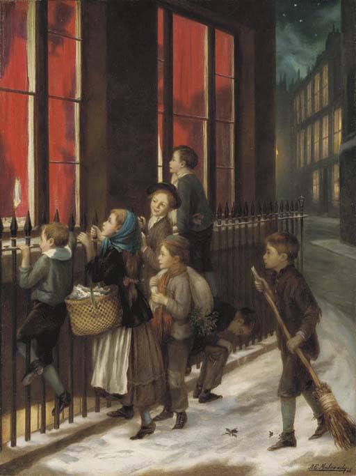 The Little Spys by Augustus Edwin Mulready — Oil Painting Reproduction