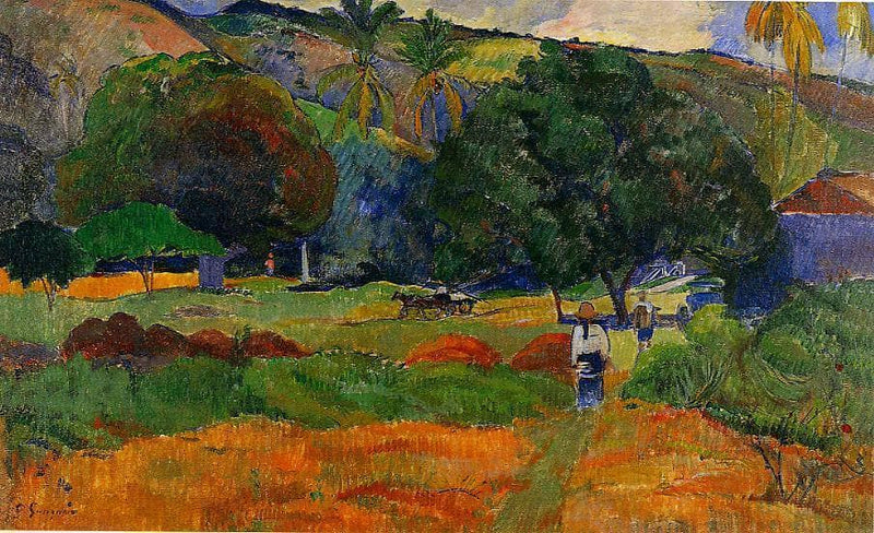 The little valley by Paul Gauguin — Oil Painting Reproduction