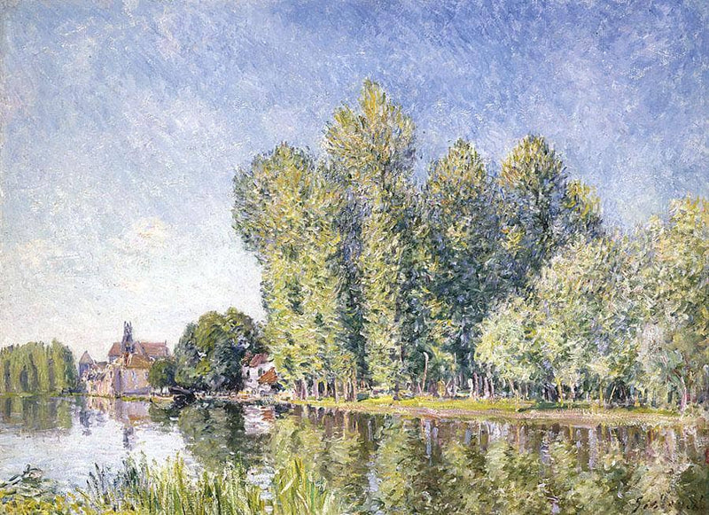 The Loing at Moret by Alfred Sisley — Oil Painting Reproduction