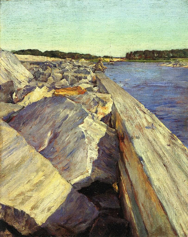 The Lone Fisherman by William Merritt Chase — Oil Painting Reproduction