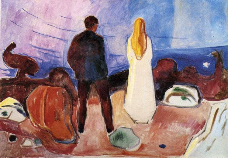 The Lonely Ones by Edvard Munch — Oil Painting Reproduction