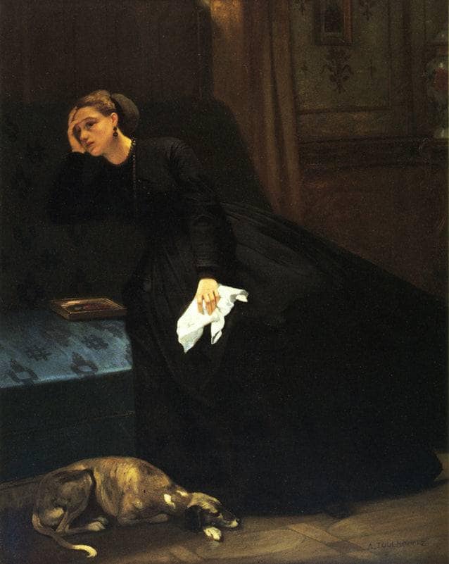 The lost love by Auguste Toulmouche — Oil Painting Reproduction