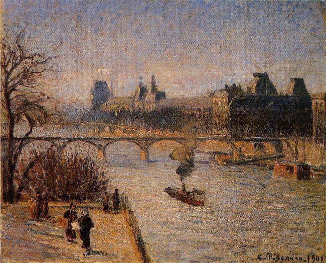 The Louvre 2 by Camille Pissarro — Oil Painting Reproduction