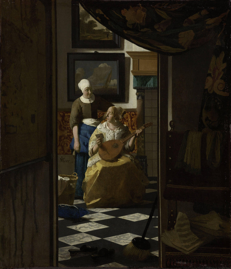The Love Letter by Johannes Vermeer — Oil Painting Reproduction