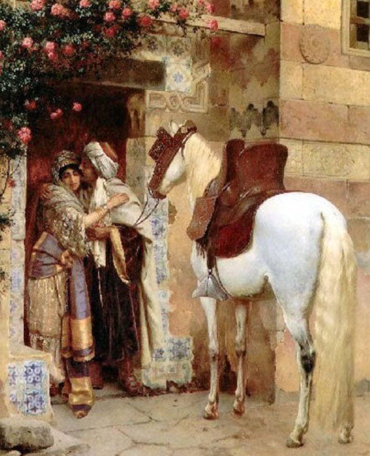 The Lovers by Rudolf Ernst — Oil Painting Reproduction