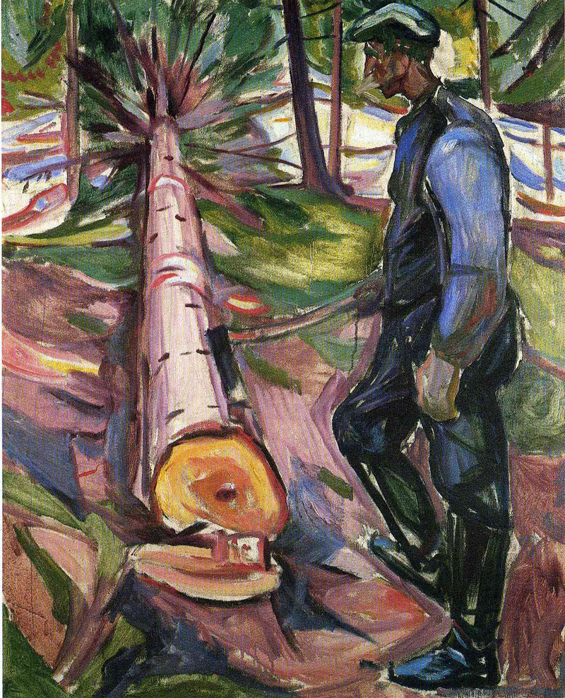The Lumberjack by Edvard Munch — Oil Painting Reproduction
