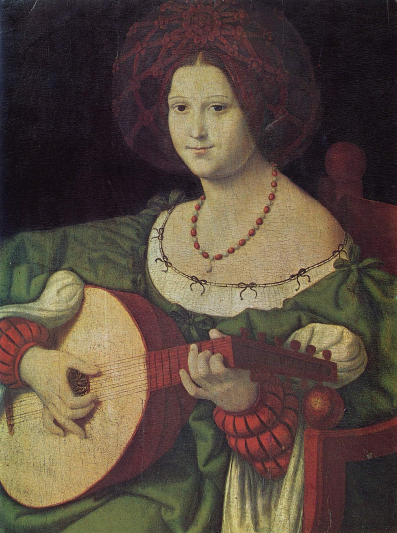 The Lute Player by Andrea Solario — Oil Painting Reproduction