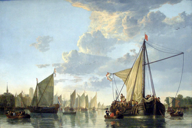 The Maas at Dordrecht by Aelbert Cuyp — Oil Painting Reproduction