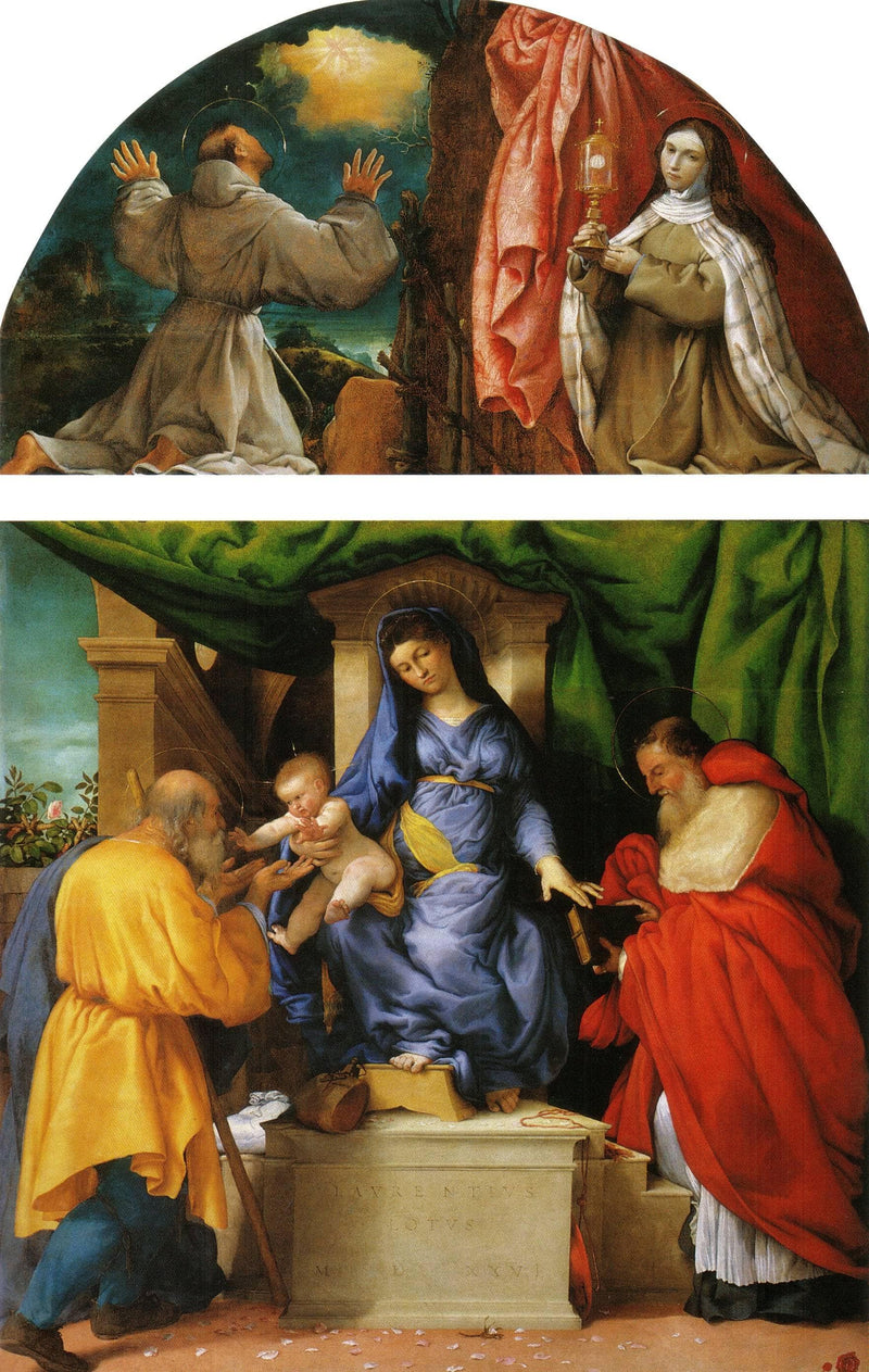 The Madonna of the Roses by Lorenzo Lotto — Oil Painting Reproduction