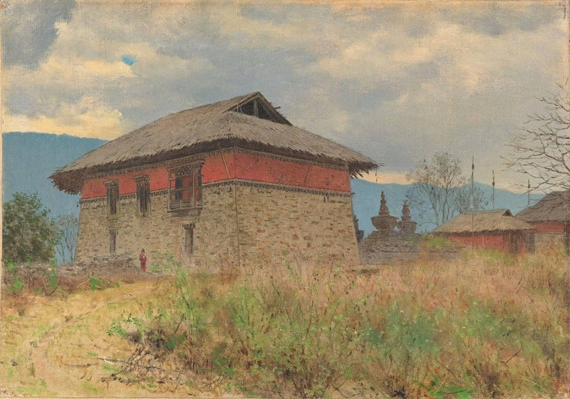The Main Temple of Tassiding Monastery by Vasily Vereshchagin — Oil Painting Reproduction
