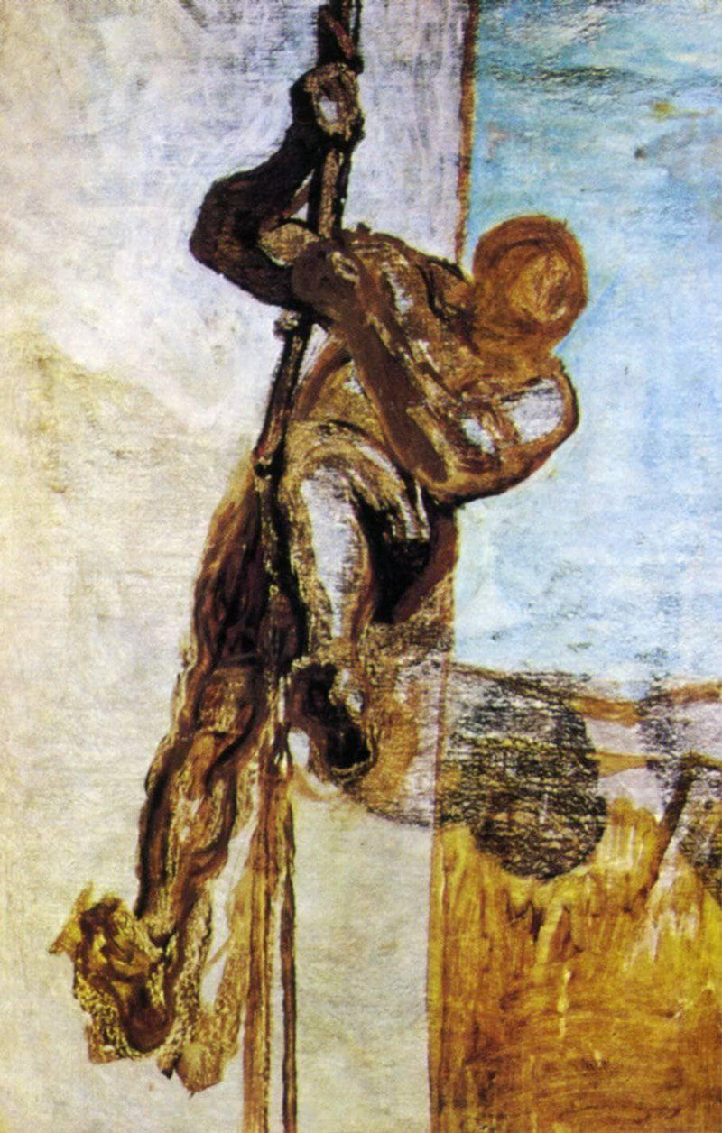 The Man with the cord by Honore Daumier — Oil Painting Reproduction