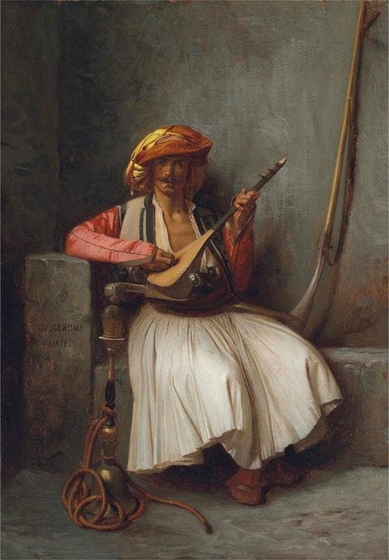 The Mandolin Player by Jean-Leon Gerome — Oil Painting Reproduction