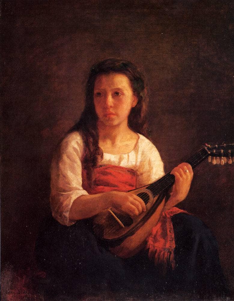The Mandolin Player by Mary Cassatt — Oil Painting Reproduction
