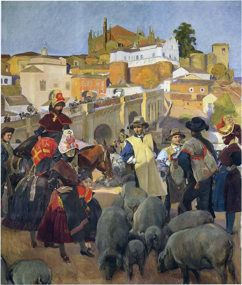 The Market by Joaquín Sorolla — Oil Painting Reproduction