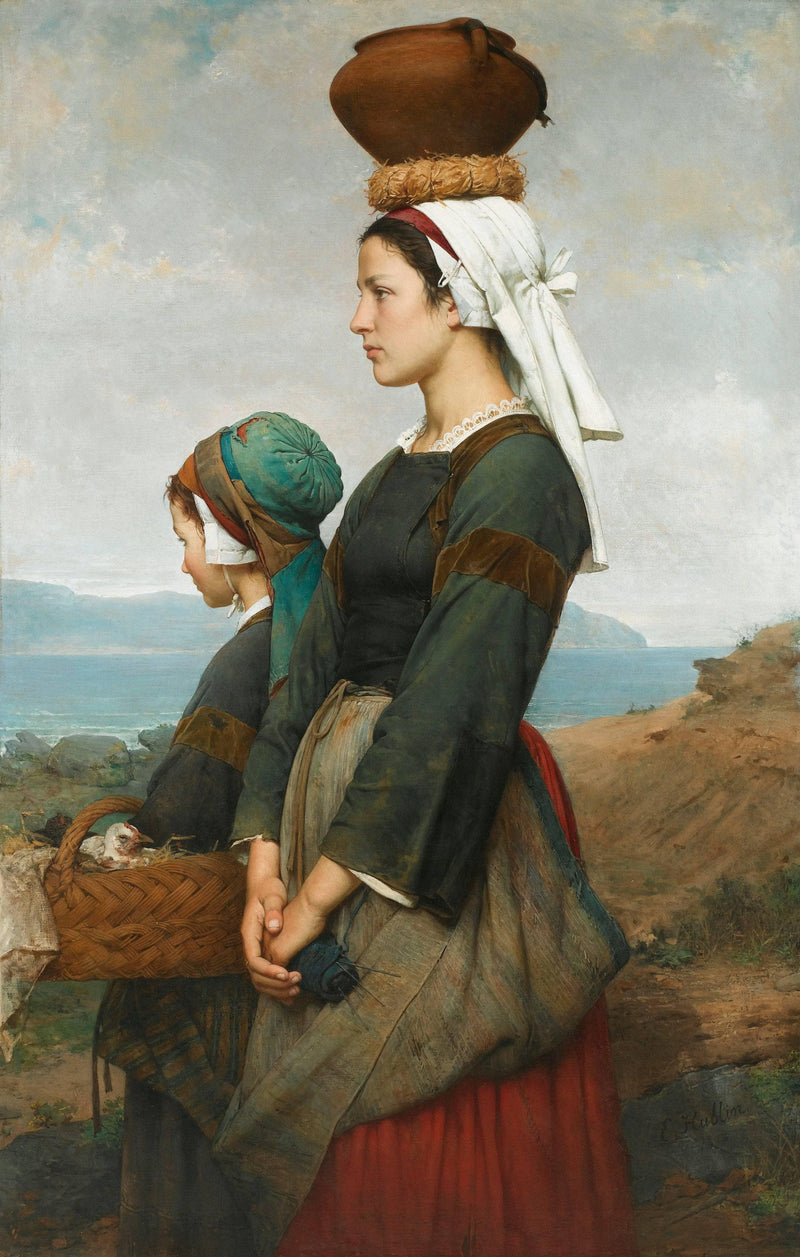 The Market Path, Finistère by Émile Auguste Hublin — Oil Painting Reproduction