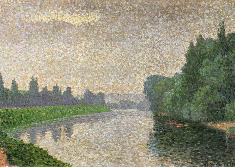 The Marne at Dawn by Albert Dubois-Pillet — Oil Painting Reproduction