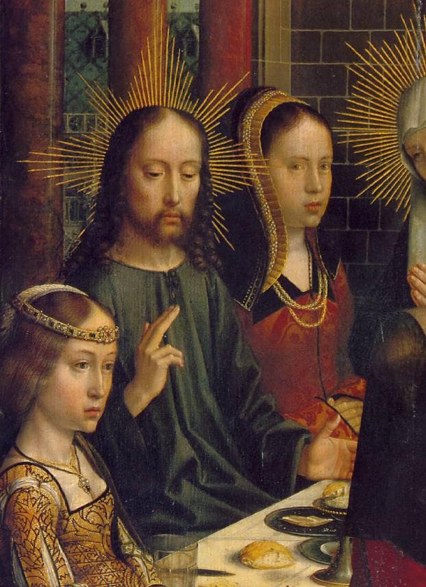 The Marriage at Cana (detail) by Gerard David — Oil Painting Reproduction