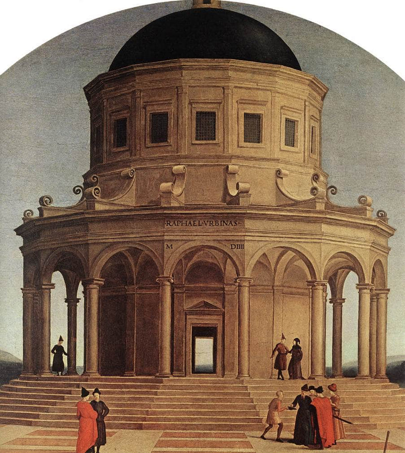The Marriage of the Virgin (detail) by Raphael — Oil Painting Reproduction
