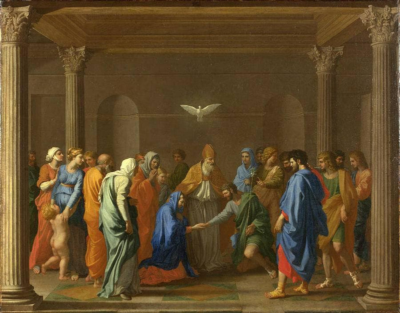 The Marriage of the Virgin by Nicolas Poussin — Oil Painting Reproduction