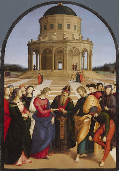 The Marriage of the Virgin in hallway