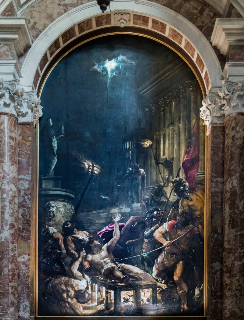 The Martyrdom of St. Lawrence by Titian — Oil Painting Reproduction