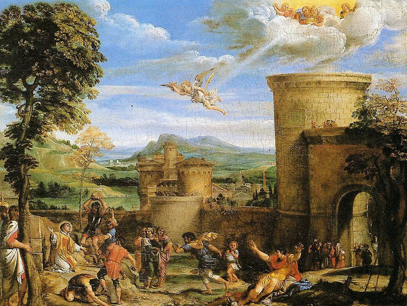 The Martyrdom of St Stephen by Annibale Carracci — Oil Painting Reproduction