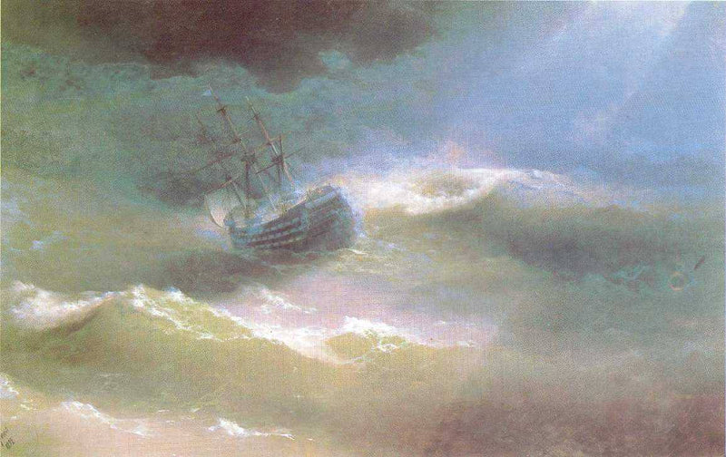 The Mary Caught in a Storm by Ivan Aivazovsky — Oil Painting Reproduction