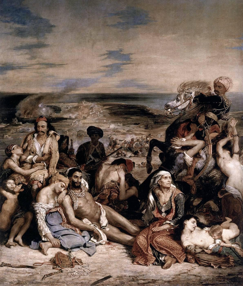 The Massacre at Chios by Eugene Delacroix — Oil Painting Reproduction