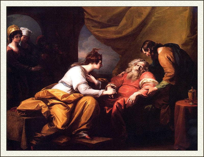 The Meeting of Lear and Cordelia by Benjamin West — Oil Painting Reproduction