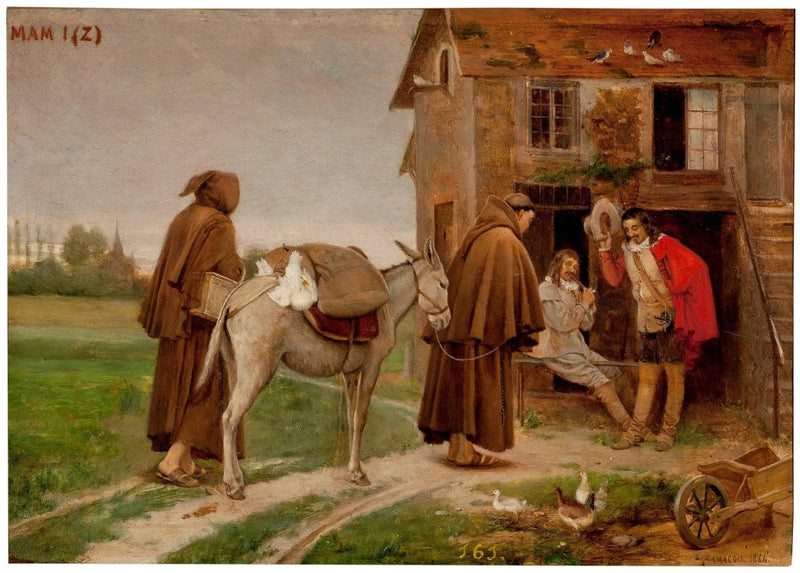 The mendicant friars by Eduardo Zamacois — Oil Painting Reproduction