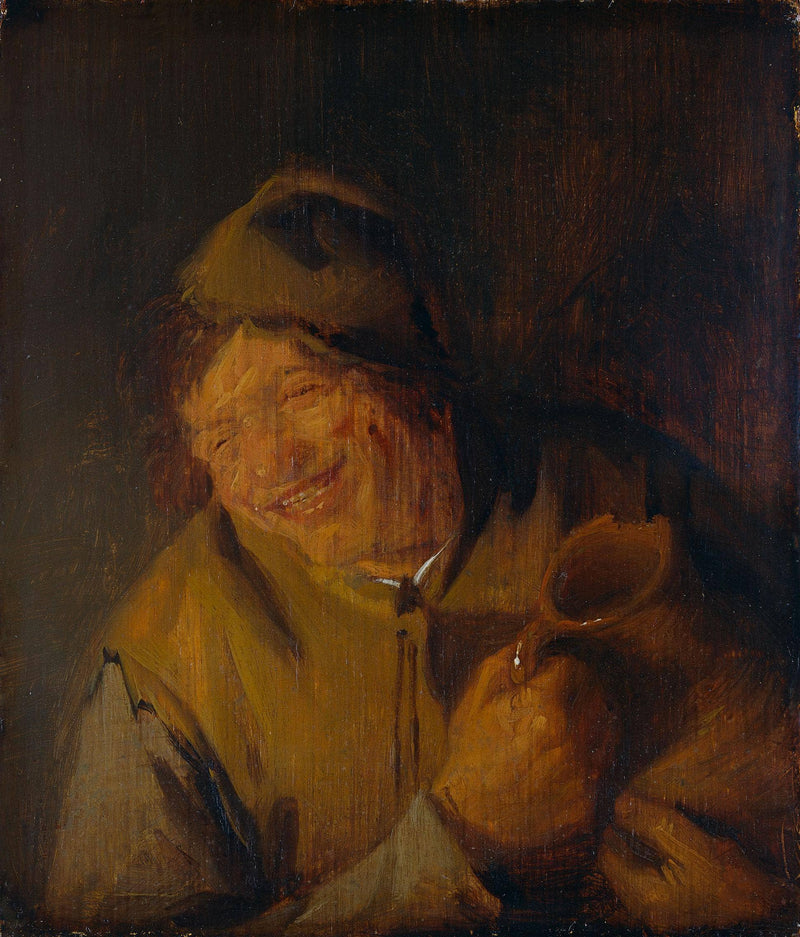 The Merry Peasant by Adriaen van Ostade — Oil Painting Reproduction