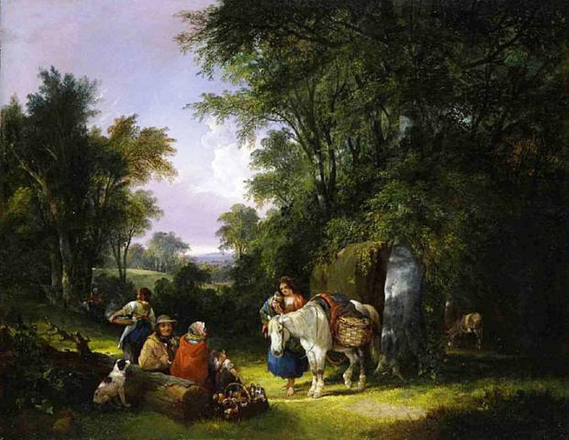 The Midday Rest by William Shayer — Oil Painting Reproduction