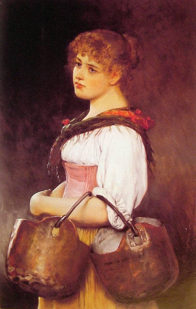 The Milkmaid by Eugene de Blaas — Oil Painting Reproduction