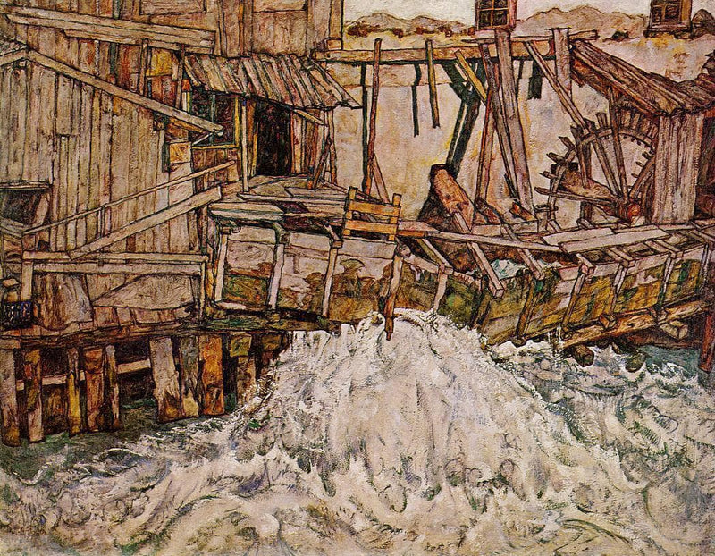 The Mill by Egon Schiele — Oil Painting Reproduction