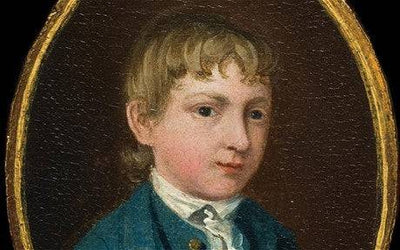 The miniature portrait of a young boy (supposed self-portrait) in apartment