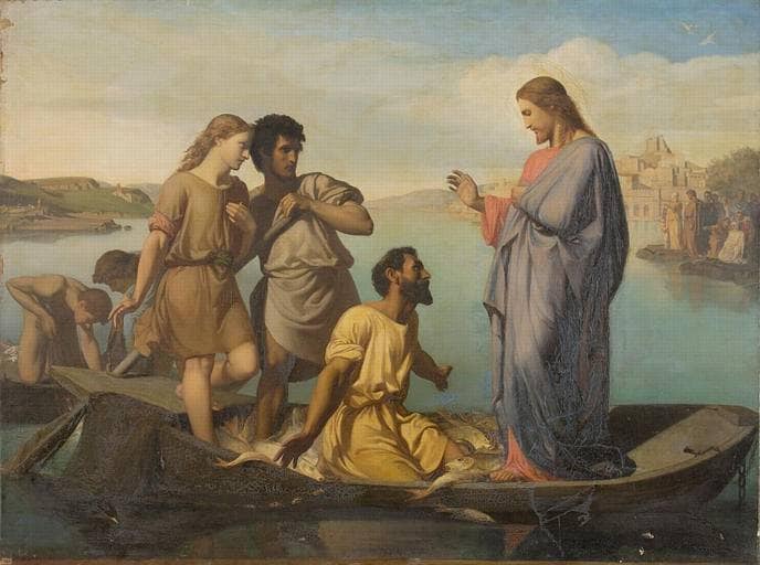 The Miraculous Draught by Henri-Pierre Picou — Oil Painting Reproduction