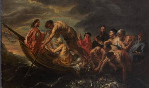 The Miraculous Draught of Fishes by Jacob Jordaens — Oil Painting Reproduction