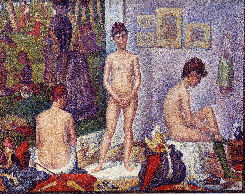 The Models by Georges Seurat — Oil Painting Reproduction