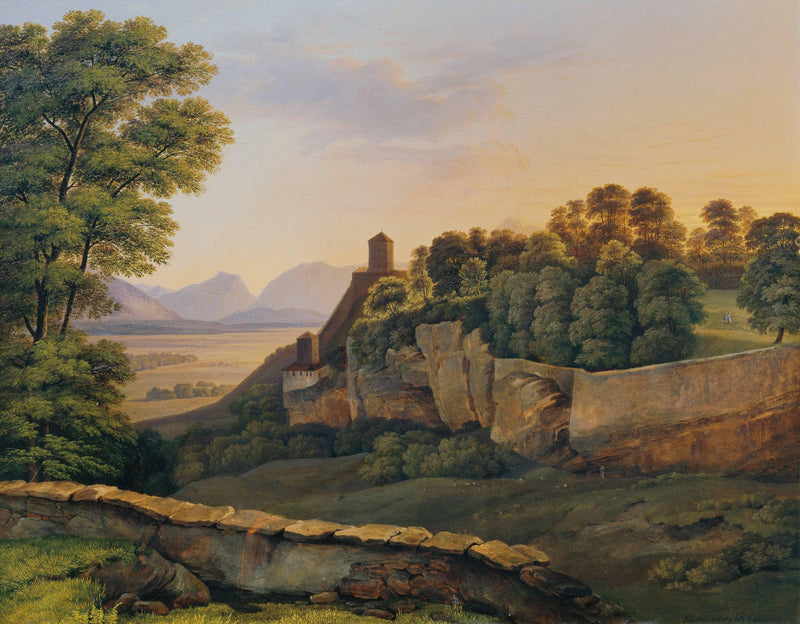 The Mönchsberg near Salzburg by Heinrich Reinhold — Oil Painting Reproduction