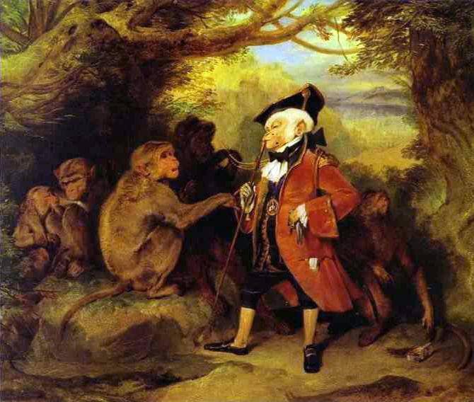 The Monkey Who Had Seen the World by Edwin Henry Landseer — Oil Painting Reproduction