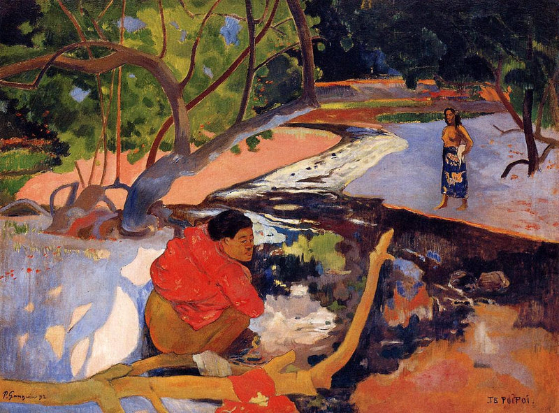 The morning by Paul Gauguin — Oil Painting Reproduction
