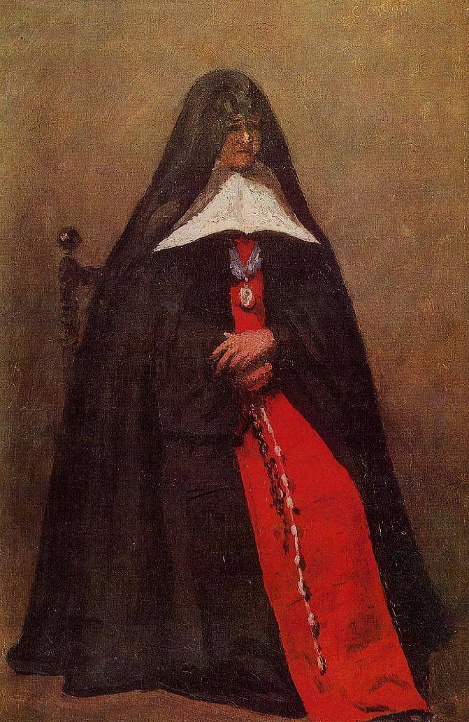 The Mother Superior of the Convent of the Annonciades by Camille Corot — Oil Painting Reproduction