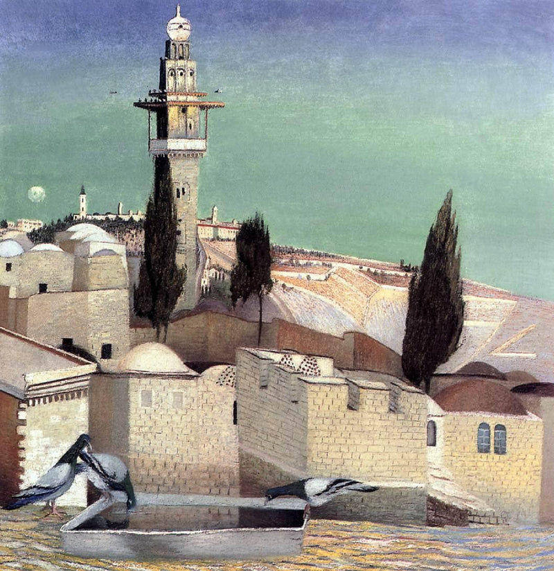 The Mount of Olives in Jerusalem by Tivadar Kosztka Csontvary — Oil Painting Reproduction