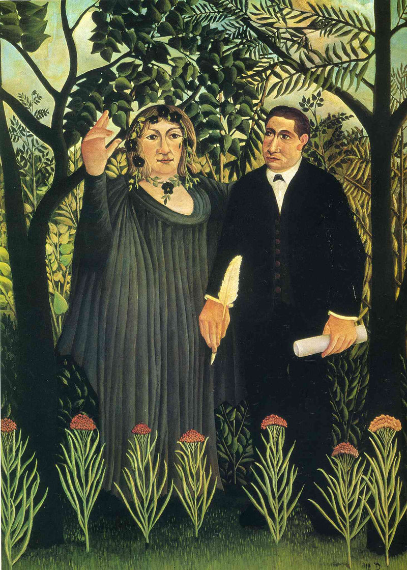 The Muse Inspiring the Poet by Henri Rousseau — Oil Painting Reproduction