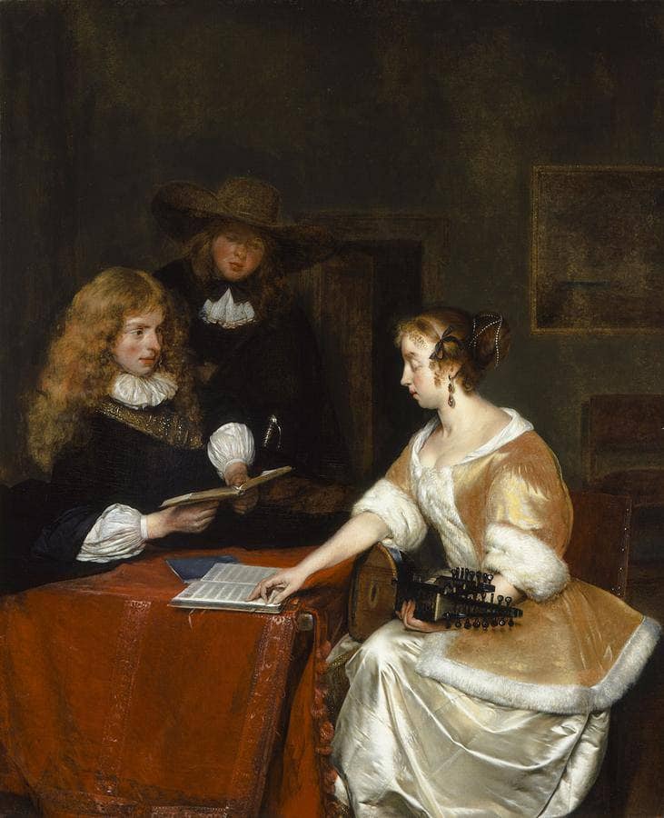 The Music Party by Gerard Terborch — Oil Painting Reproduction