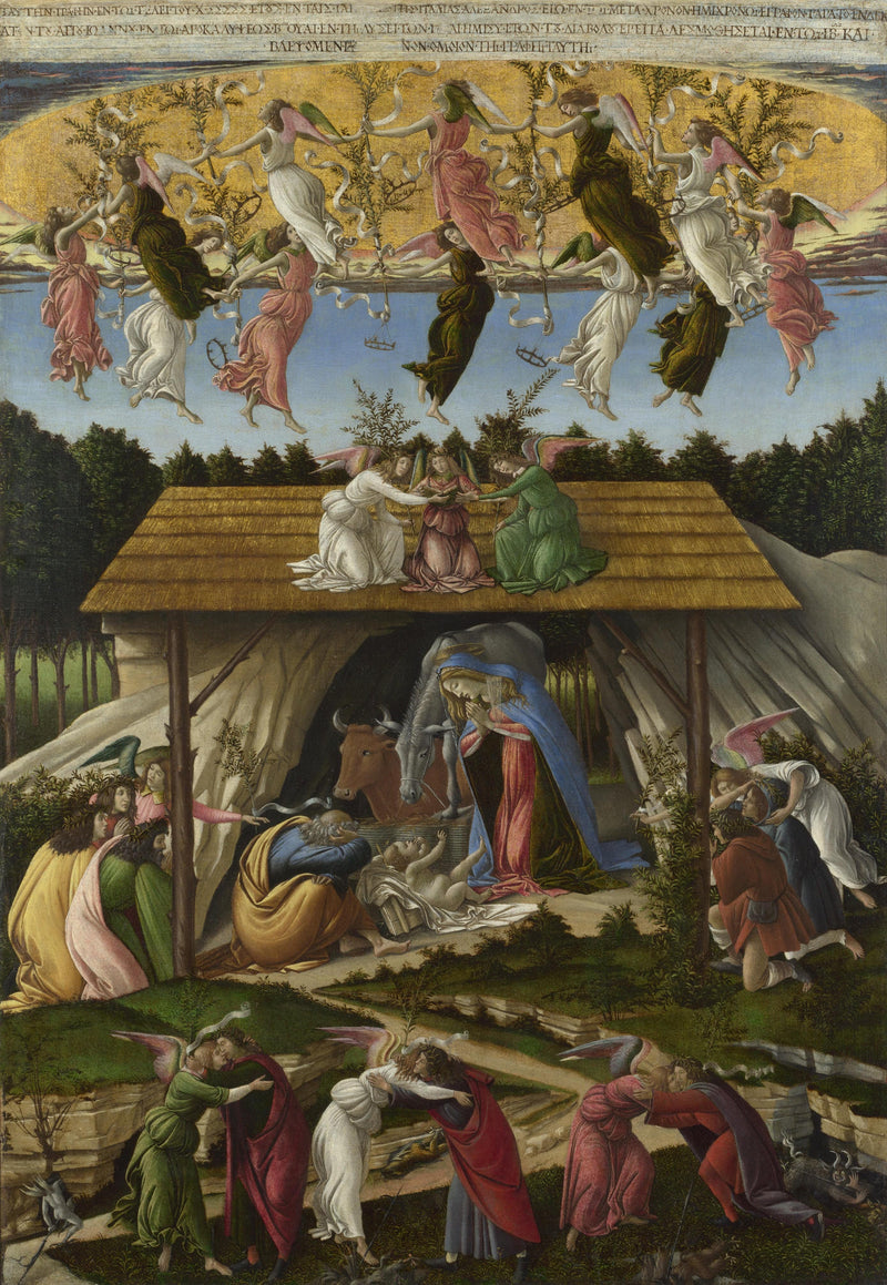 The Mystical Nativity by Sandro Botticelli — Oil Painting Reproduction