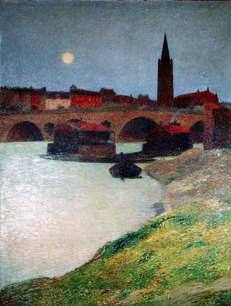 The New Bridge and Dalbade by Henri Martin — Oil Painting Reproduction