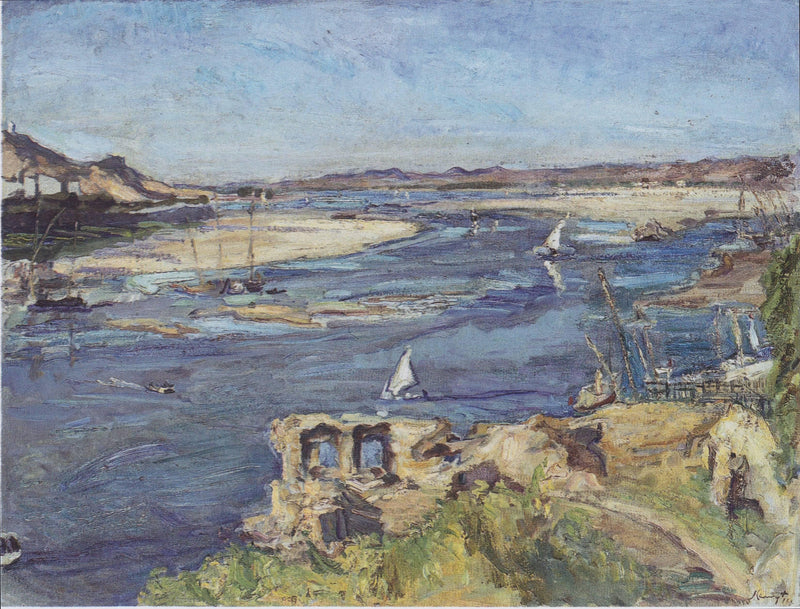 The Nile at Aswan by Max Slevogt — Oil Painting Reproduction
