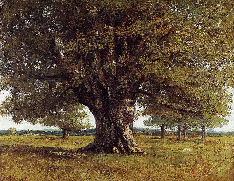 The Oak of Flagey (The Oak of Vercingetorix) by Gustave Courbet — Oil Painting Reproduction